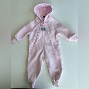 vintage 80s pacific trail baby pink fleece suit infant Size 12 Months